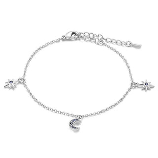 Bracelet croissant de lune et étoile