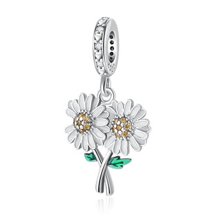 Bouquet de marguerites avec breloque pendante